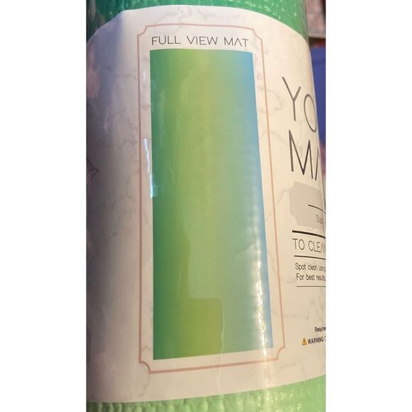 Yoga Lightweight Mat Non-Slip With Carry Strap 24”x 68”plus Yoga And Pilates DVD - Picture 2 of 9